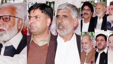 Dadyal, AJK; 96/5000 The 15th anniversary of Master Raja Khan Wali Khan was held in the Grounds of Ratta Government High School.