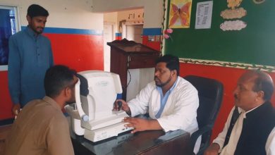 Gujar Khan; Al Shifa eye hospital team set up a camp in Qazian in collaboration with Qazi M Shafiq