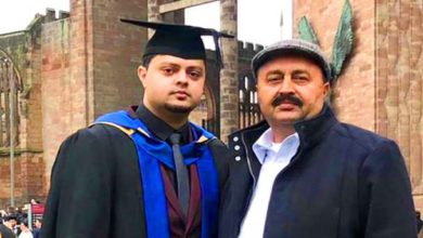 London; Raja Ghazi Ibrahim, congratulated political and social figures on receiving the International Human Resource Management Masters Degree at University in England.