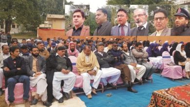 Dadyal, AJK; Deputy Commissioner Mirpur Raja Tahir Mumtaz addressed the function held at the Assistant Commissioner’s Office on the International Day for Human Rights