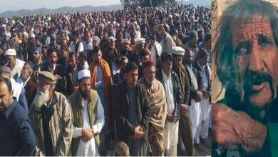 Kahuta: Thousands attend namaz e janaza of Sain Fayyaz Veeran in Maira Mator Rajgaan