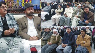 Kahuta; Tehsil President PTI Raja Waheed Ahmed Khan organized a grand meeting in Dhapri, regarding the water supply project.