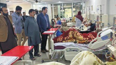 Kahuta: Deputy District Health Officer Kahuta Dr. Umar visited Ghulam Rabbani Qureshi Free Kidney Dialysis Center