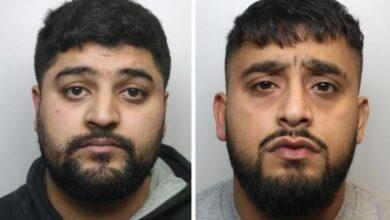 Bradford, UK; Duo Mohammed Hamza Taj and Aasim Hussain jailed for joining the armed attack on dog walker