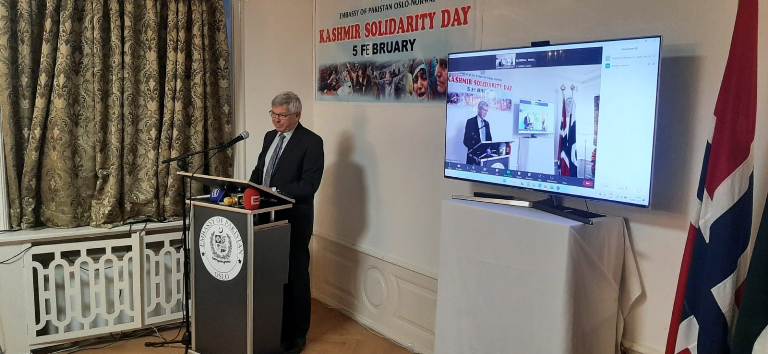 Norway: A seminar on Kashmir Solidarity Day was organized at the Embassy of Pakistan in Oslo