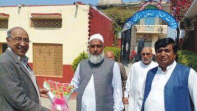 Chakswari, AJK; Senior education officials visit High school in Dhangri Bhala and Faiz Pur Shareef