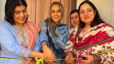 Gujar Khan: Baroness Sayeeda Warsi arrives in Bewal for the inauguration of beauty parlour at Savayra centre in Bewal