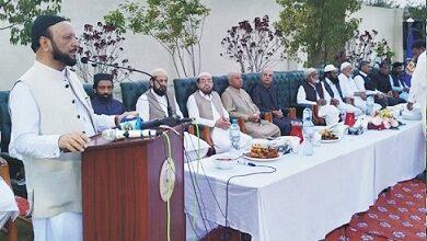 Kahuta; Professor Dr. Pir Sajid ur Rehman and CEO Kahuta Law College Sahibzada Uzair Hashim hold iftari