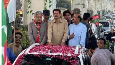Kahuta: “PTI’s Unity Rally: Tariq Murtaza Leads Convoy to Rawalpindi”