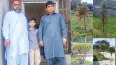 Kahuta: “Raja Irfan Sarwar donates beautiful plants worth 60,000 rupees to Thoa Hospital”