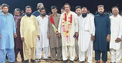 Kahuta: Cricket match tournament held at Dera Mushtaq Shah City Bella Ground