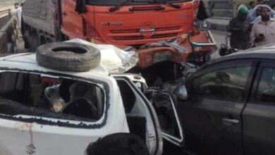 Rawat: Truck crushed five vehicles on Rawalpindi Swan bridge, 7 died
