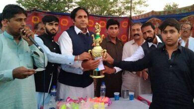 Kahuta: Prize distribution in volleyball match at Thoha Khalsa venue