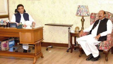 Kahuta: Former MPA Raja Saghir Ahmed Meets Central Leader of PML-N Hamza Shahbaz Sharif