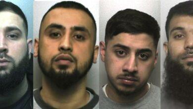 London: Four from Stoke on Trent jailed for 61 years