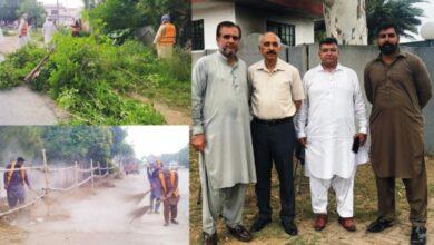 Chakswari, AJK: The clean and green program organized by Municipal Corporation Mirpur continued on the third day