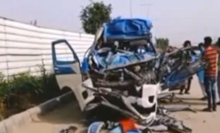 Rawat: Five people died in a traffic accident at Rawat T Chowk near old toll plaza