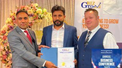 London; Kashif Rabbani of Choa Khalsa awarded at award ceremony held in London