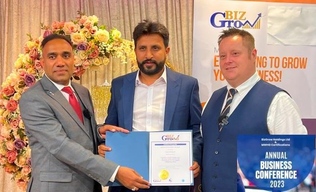 London; Kashif Rabbani of Choa Khalsa awarded at award ceremony held in London