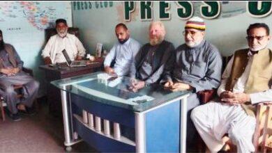 Chakswari, AJK: “Prominent Political and Social Figure Raja Rehmat Ullah Khan of Barootian Holds Press Conference “