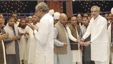 Kahuta: “Shahid Khakan Abbasi Inaugurates Sajjad Palace, the Business Center of Syed Abid Al-Hassan Gillani”