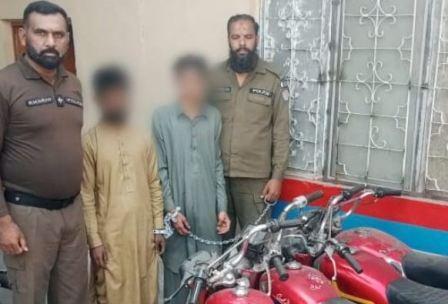 Rawat: Pirwadhai police arrested 02 accused Saeed and Waleed involved in motorcycle theft incidents.