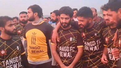 Gujar Khan: The final of the football tournament in Bewal, won by Tango Football Club by one goal