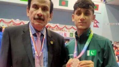Nepal / Kallar Syedan: Abdul Hadi of Kallar Syedan wins bronze medals in Nepal Karate competitions