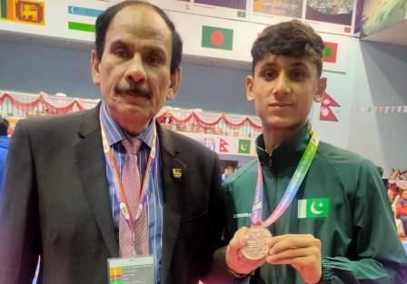 Nepal / Kallar Syedan: Abdul Hadi of Kallar Syedan wins bronze medals in Nepal Karate competitions