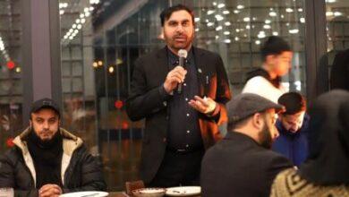 London: A reception held in honor of Sheikh Mashari Al-Rashid Al-Afasi, a well-known Islamic scholar and reciter.