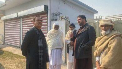 Kahuta: Ghulam Murtaza Satti, visited the house of the family affected by the robbery incident