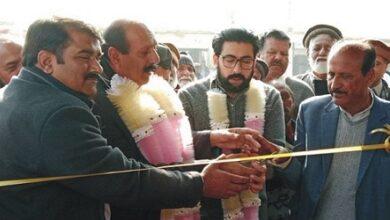 Kahuta: Election office of PML-N was inaugurated by Assembly candidates Raja Osama Sarwar, Raja Sagheer Ahmed, Chairman Chaudhry Sadaqat Hussain.