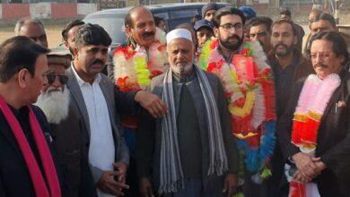 Kallar Syedan: PML-N’s National Assembly candidate Raja Osama Ashfaq’s speech at the opening ceremony of his election offices in Kallar and Shah Bagh.
