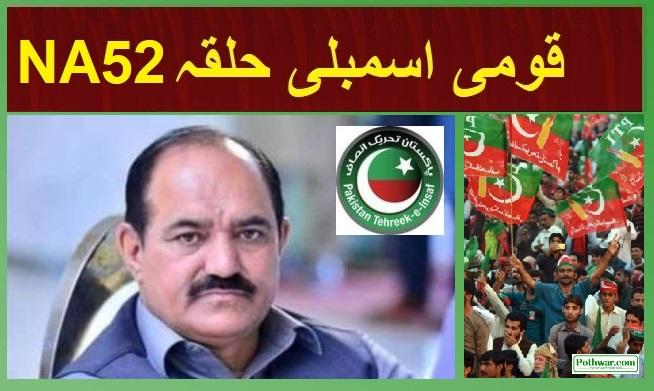 Gujar Khan: PTI issued ticket to NA-52 to Farrukh Mehmood Siyal.