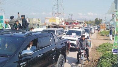 Kahuta: A large procession under the leadership of Raja Sagheer Ahmad left from Kahuta to Murree