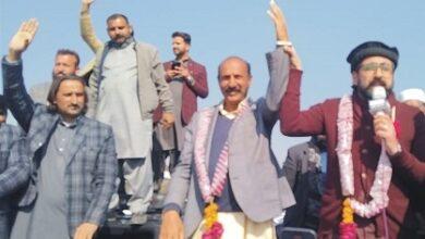 Kahuta: Newly elected MNA Raja Osama Sarwar was welcomed by (Sardar Munib Group) at Panyali.