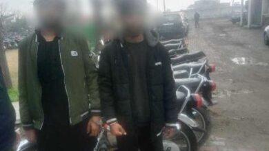 Rawat police action, 02-member bike lifter gang arrested, 13 stolen motorcycles recovered.