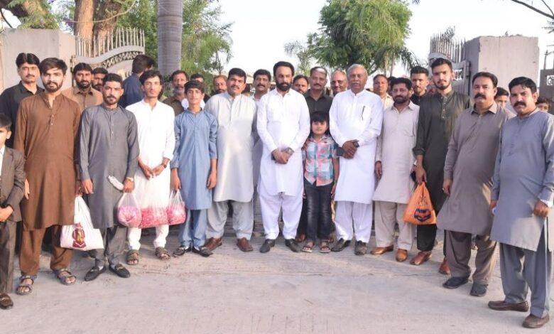 Kallar Syedan: MPA PML-N Ch Naeem Ejaz, visits village Pind Jatla of UC Takht Parri