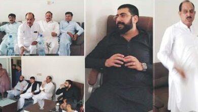 Kahuta; Meeting organised by Nambardar Malik Qamar Ul Zaman in Tharakian with representatives of local bodies, political and social figures