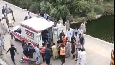 Kahuta: A Boy and girl jump in to Nala Ling from the bridge as the young boy dies