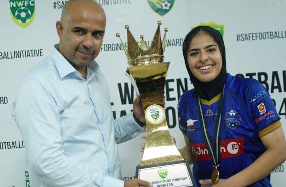 London; Burnley footballer Sanah shines in women’s cup final in Karachi