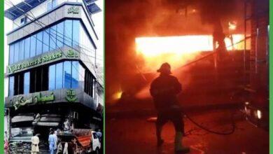 Kallar Syedan: Major Fire Incidents at Niaz Bakers and Shakes Due to Short Circuit Cause Millions in Losses