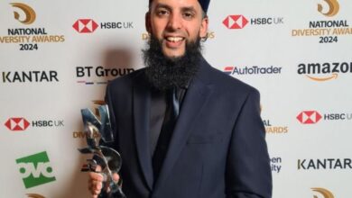 London: Nazim Ali Wins Positive Role Model Award at National Diversity Awards, Expresses Joy in Honor of Late Father