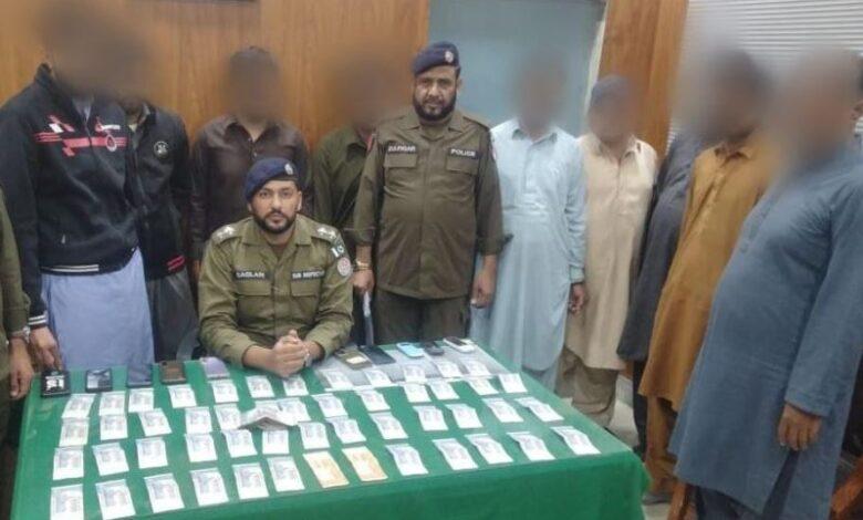 Gujar Khan Police Arrest Nine for Online Gambling on Cricket and Other Games