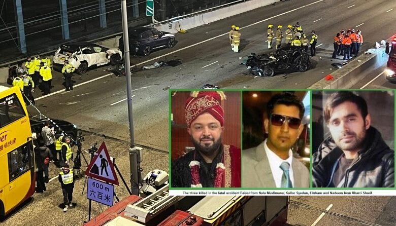 Hong Kong; Three Pakistanis Killed, Four Injured in West Kowloon Highway in Multi-Vehicle Collision