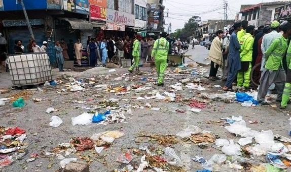 Kahuta: Sanitation Workers Protest in Kahuta Over Unpaid Salaries, Block Roads with Garbage
