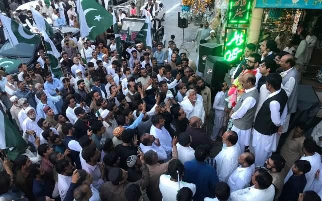 Kallar Syedan: PML-N Leaders Lead Pro-Army Rally from Mator to Chowk Pindori