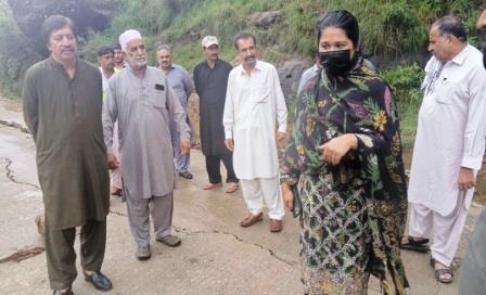 Kahuta: Landslide Scare in Dhoke Noorabad: Assistant Commissioner Ayesha Zaffar Takes Swift Action