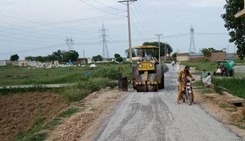 Gujar Khan: Mohra Jasswal to Gulyana Road Construction Underway, Work in Progress Near Lilyal Sharif