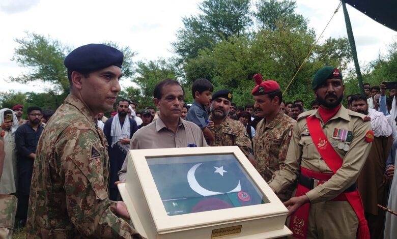 آرمی ایوی ایشن کے جوان کی نماز جنازہ لونہ سیداں میں ادا کر دی گئ